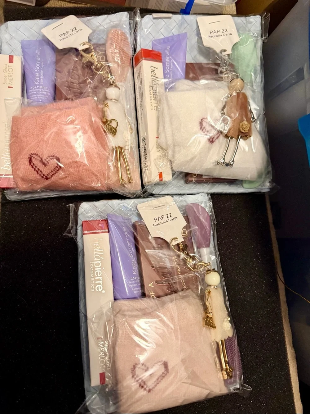 💗Adorable Bundle of Cute Pouch, Makeup, Skincare, Socks and Bag Charm💗 - NEW